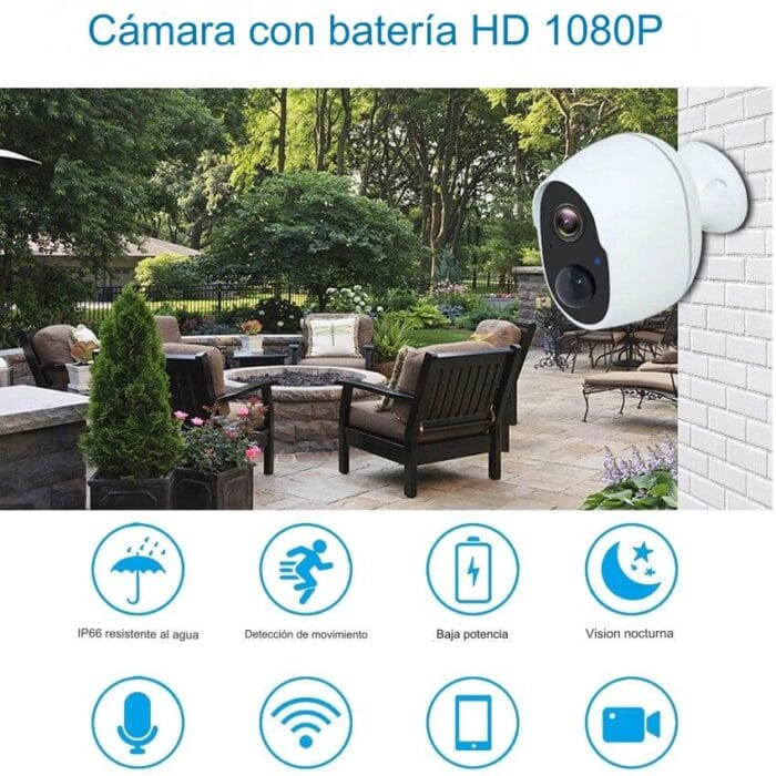 Cámara de seguridad portable WI-FI + batería - Imagen 6