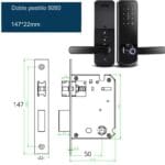 Cerradura inteligente A230N WI-FI Derecha + 5050 Negra / nickel - Imagen 5